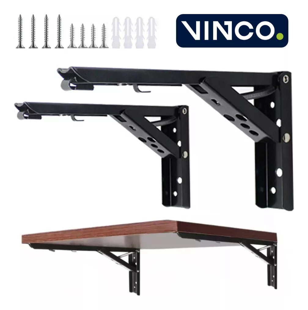 Ménsula Soporte Abatible Para Repisa Slim Negro