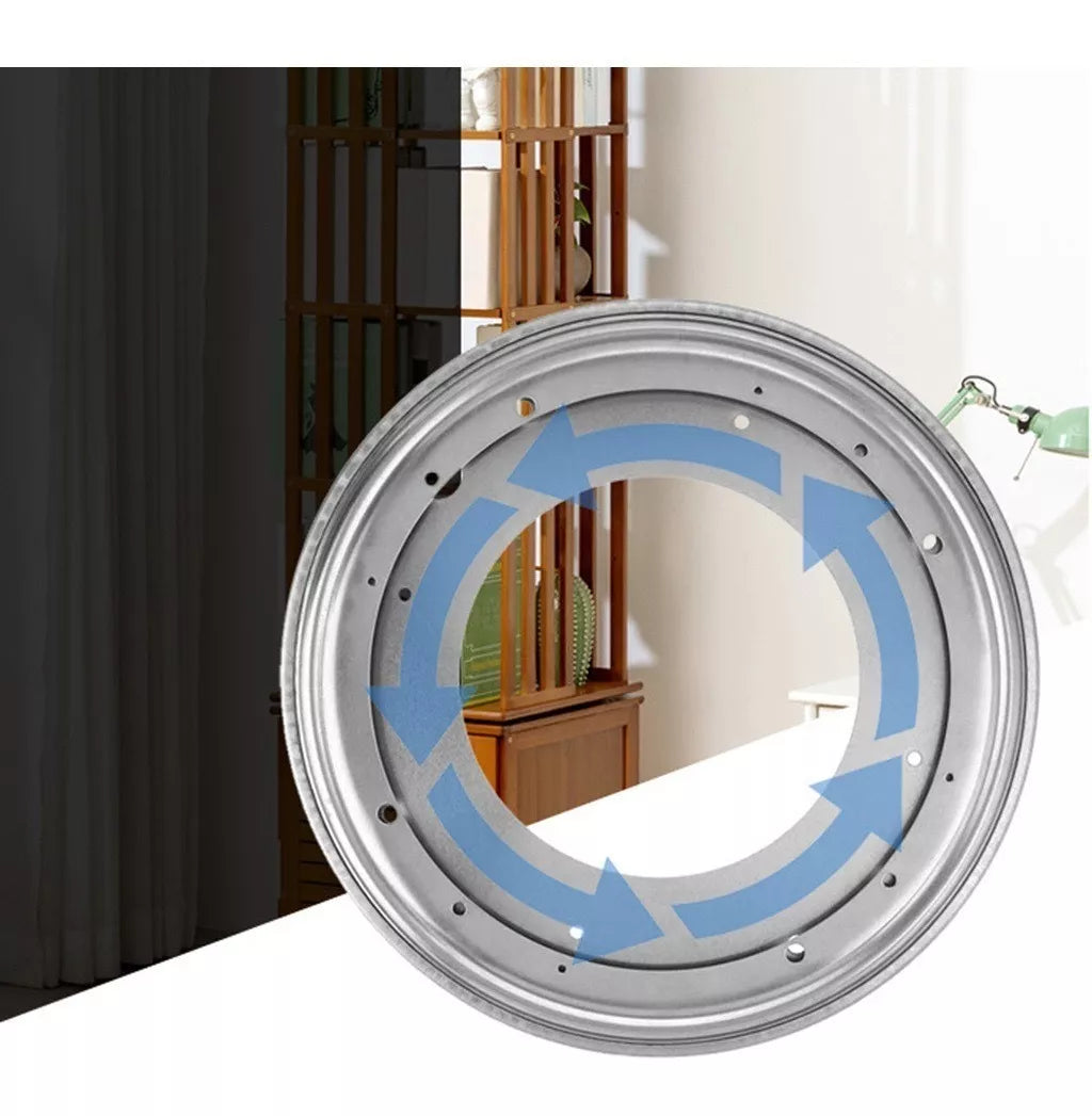 Placa Base Giratoria 12 Pulgadas Circular Metálica Con Balero Plano Bolder