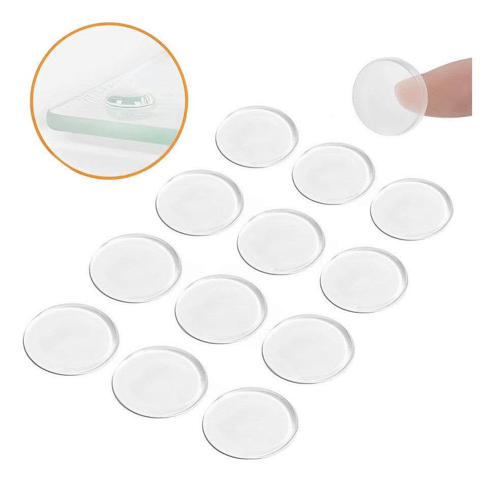 Tope Protector Silicona Adhesivo Redondo S8 Antigolpe