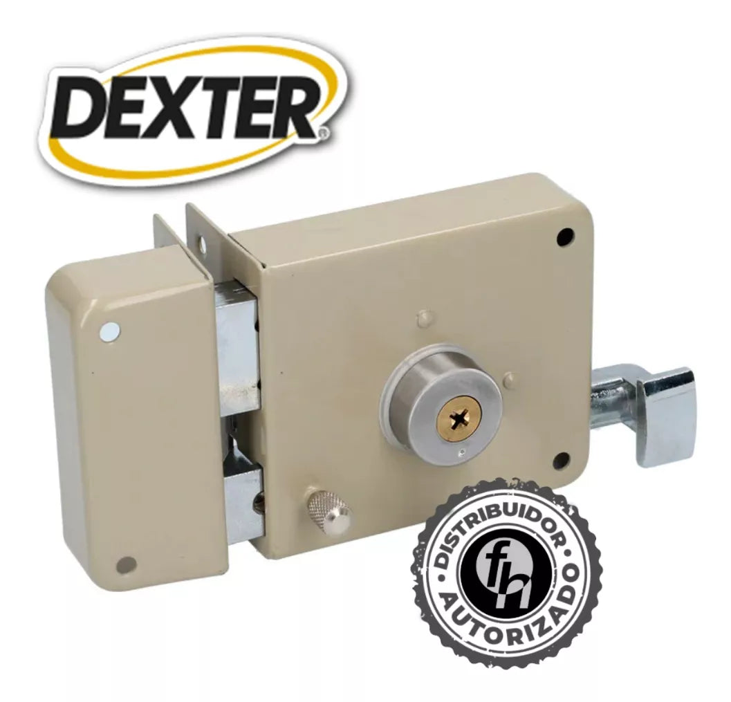 Cerradura Sobreponer Pre Armada Llave Tetra Dexter Gris