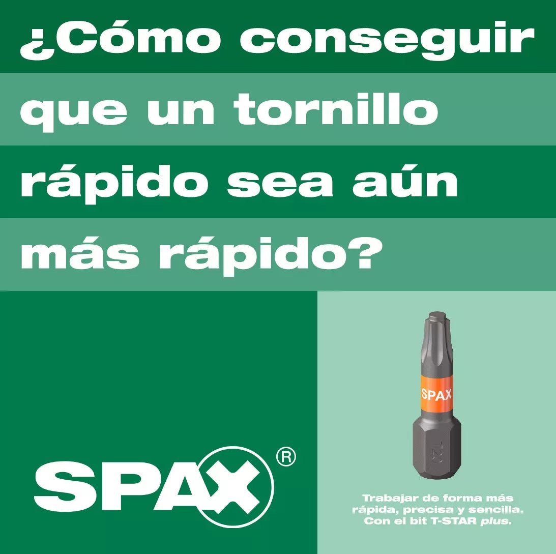 Punta Torx Para Tornillo Spax T-Star Plus T20x50 mm