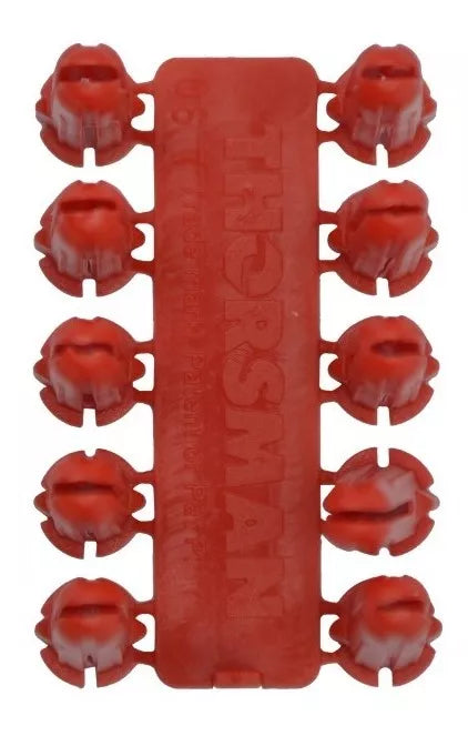 Taquete de Plástico Thorsman Rojo 1/4" Caja 100 Piezas
