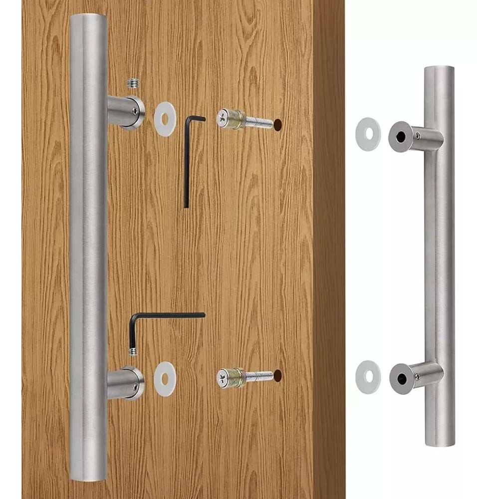 Jaladera Tipo "H" Puerta Principal Acero Inoxidable Dexter