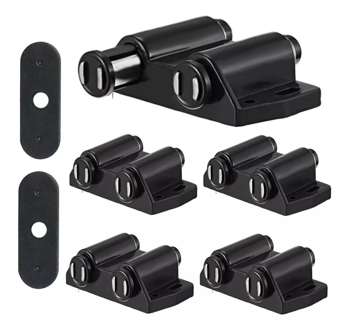 Resbalón De Imán Automático Doble Magnético Push Open Con Tornillos