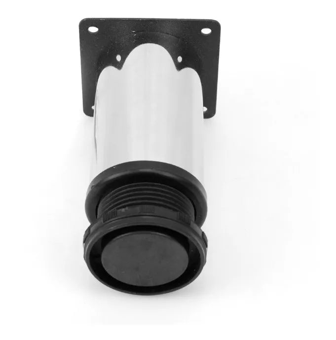 Pata Para Sofá y Muebles Regulable Redonda Acero Cromo 10-11 cm Con Tornillos