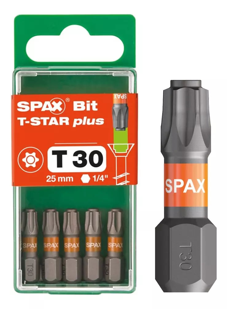 Punta Torx Para Tornillo Spax T-Star Plus T30x25 mm