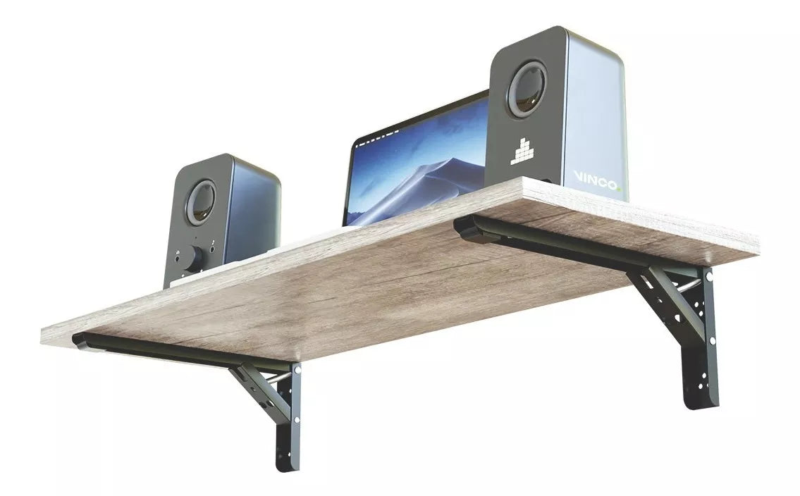 Ménsula Soporte Abatible Para Repisa Slim Negro
