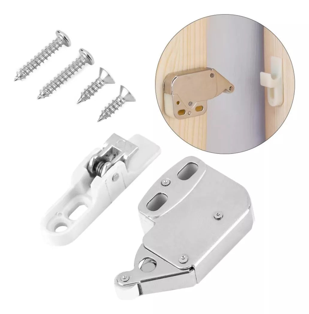 Resbalón Automático Push Mini Latch Con Tornillos