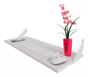 Repisa Estantería Melamina Blanca 80x30 cm Ménsula Minimalista Moderna