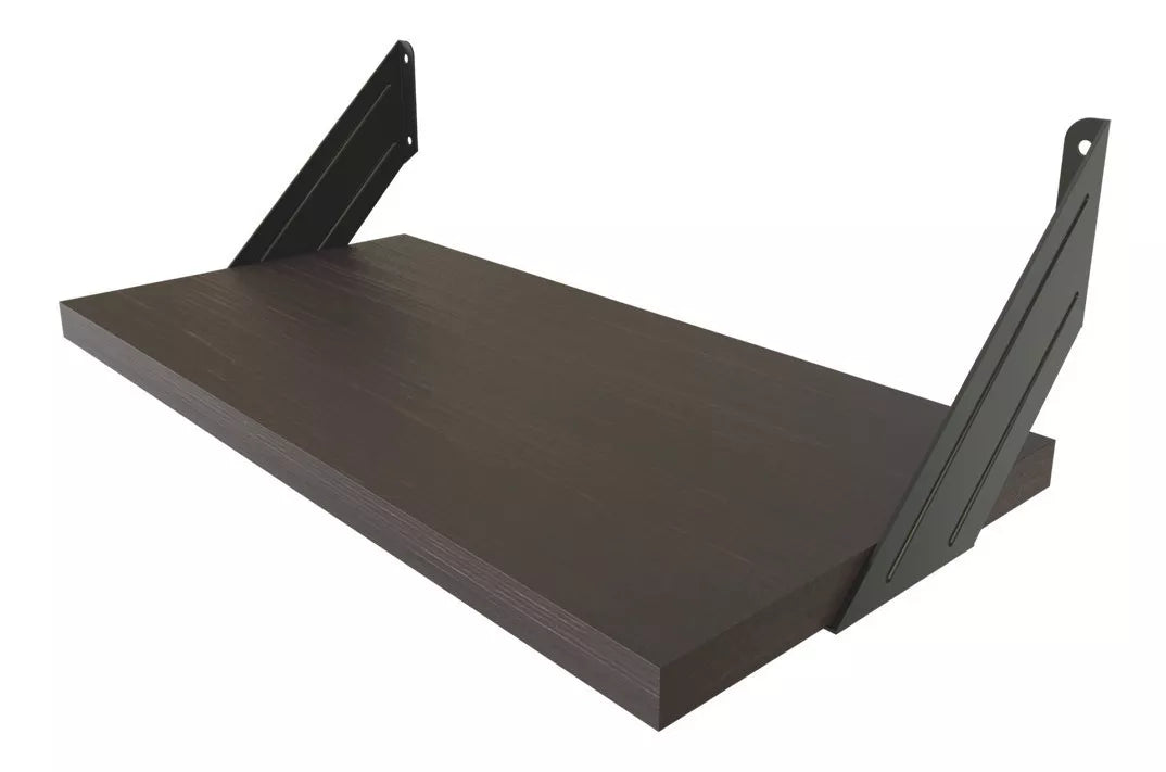 Repisa Estantería Melamina Wengue 40x20 cm Ménsula Minimalista Moderna