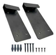 Soporte Oculto Negro Para Repisa Estante Flotante 2 Piezas