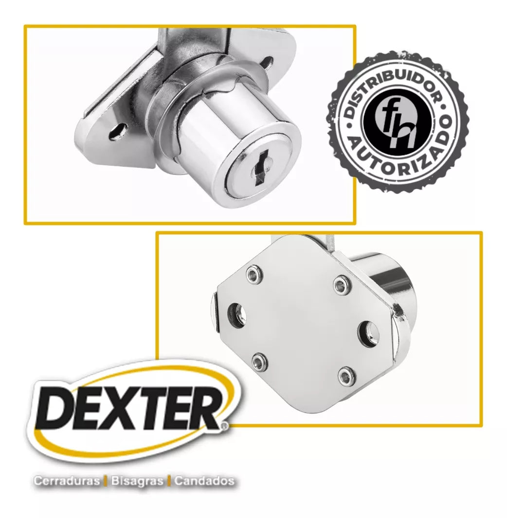 Cerradura Chapa Cocol Dexter Cromo 6842 Para Mueble