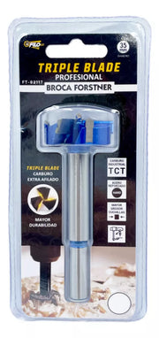 Broca Forstner Carburo De Tungsteno 35 mm Triple Premium