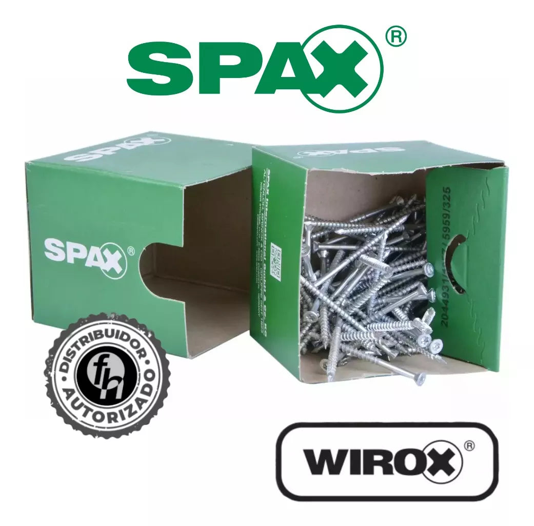 Tornillos Spax M Para MDF 4x60 mm Caja 100 Piezas