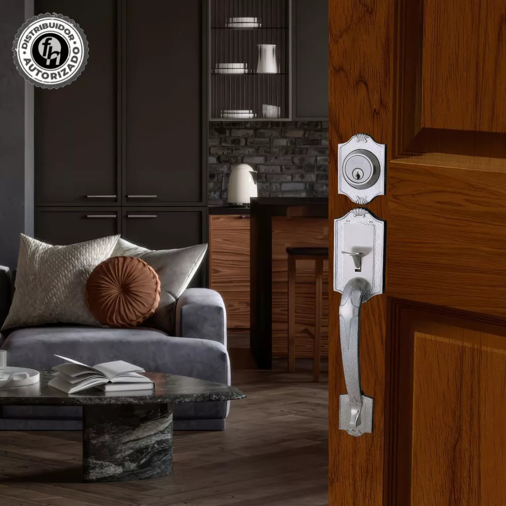 Cerradura Residencial "Génova" 6755 Níquel Satinado Dexter