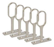 Soporte Central Zamak Tubo Ovalado Para Closet