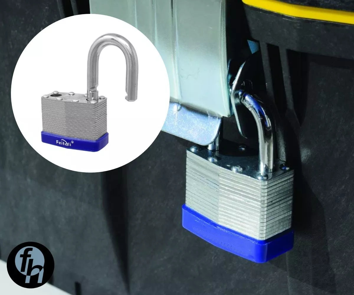 Candado Acero Laminado Gancho Corto Alta Seguridad