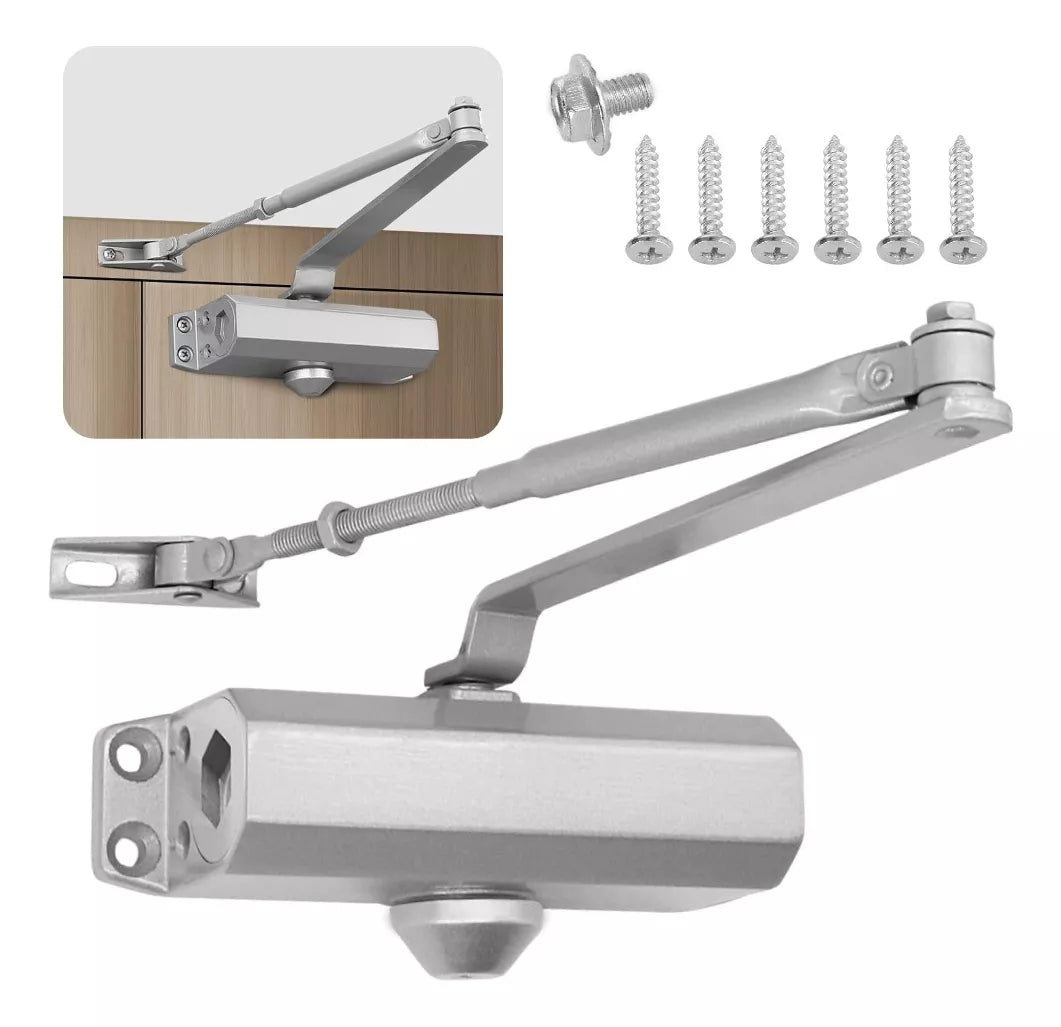 Cierrapuertas Hidráulico 2 Válvulas Dexter Aluminio Natural