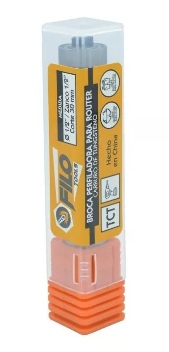 Broca Perfiladora Para Router Diámetro 1/2x1/2'' Corte 30 mm