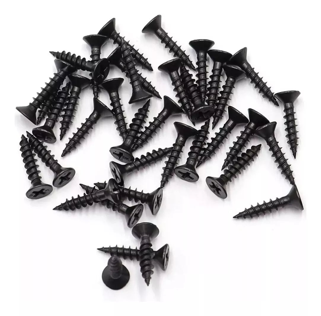 Tornillo Para Madera Aglomerado Negro 10x1'' Cruz Plana