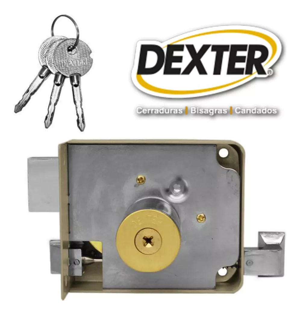 Cerradura Sobreponer Pre Armada Llave Tetra Dexter Gris