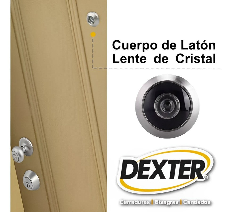 Mirilla Para Puerta 180° Dexter Níquel Satinado 6418