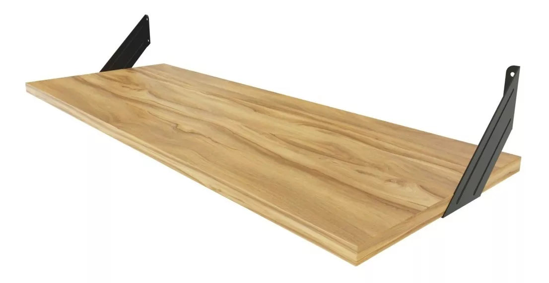 Repisa Estantería Melamina Nogal Terracota 80x30 cm Ménsula Minimalista Moderna