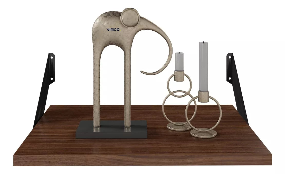 Repisa Estantería Melamina Nogal 40x30 cm Soporte Minimalista Moderna