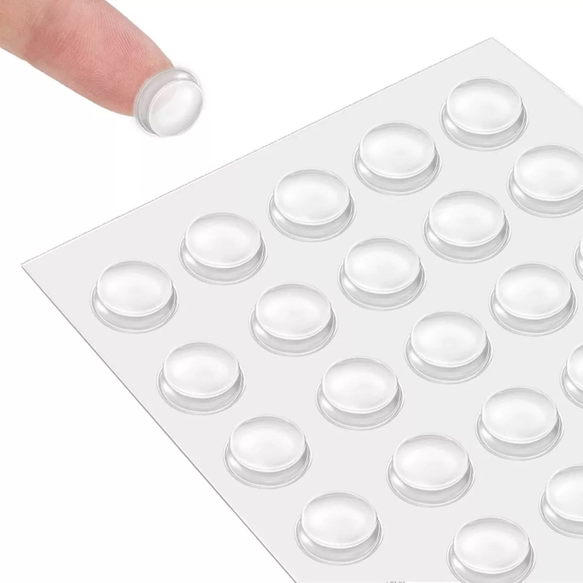Tope Protector Autoadherible Silicona Antigolpes 100 Piezas