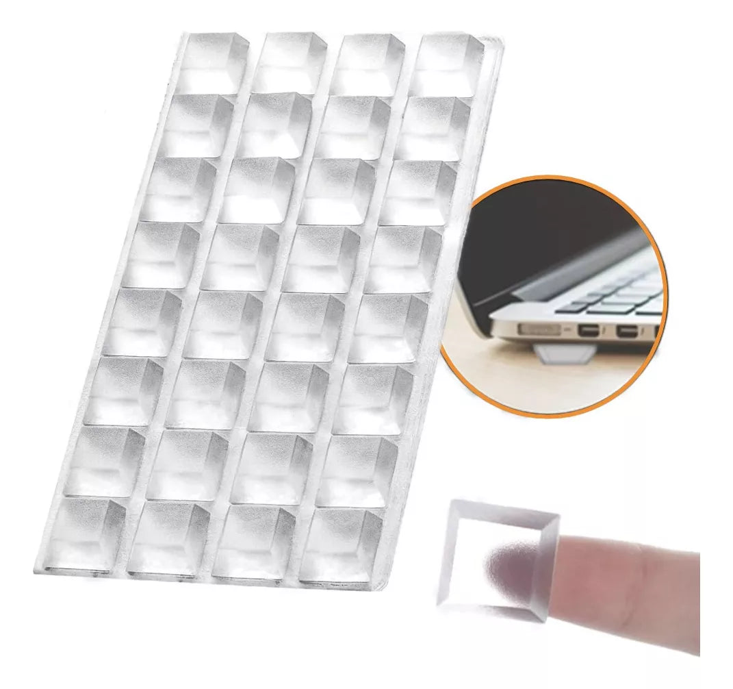 Tope Protector Silicona Adhesiva Cuadrado Grande S7