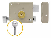 Cerradura Sobreponer Pre Armada Llave Tetra Dexter Gris