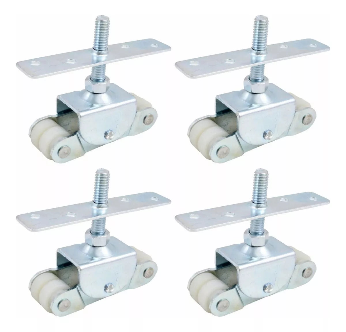 Sistema Carretilla Para Riel Doble "T" No. 18 Nylon 4 Ruedas