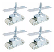 Sistema Carretilla Para Riel Doble "T" No. 18 Nylon 4 Ruedas