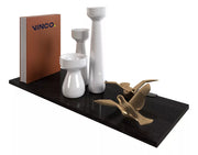 Repisa Flotante 30x80 cm Espresso Minimalista Soporte Oculto Reforzado