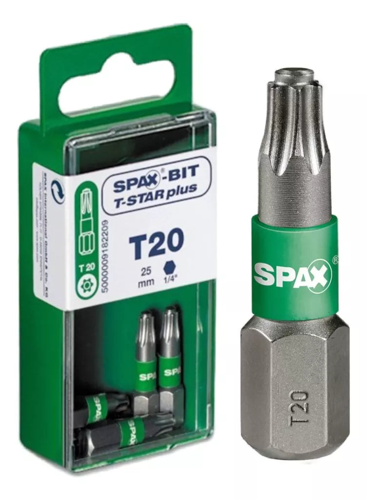 Punta Torx Para Tornillo Spax T-Star Plus T20x25 mm