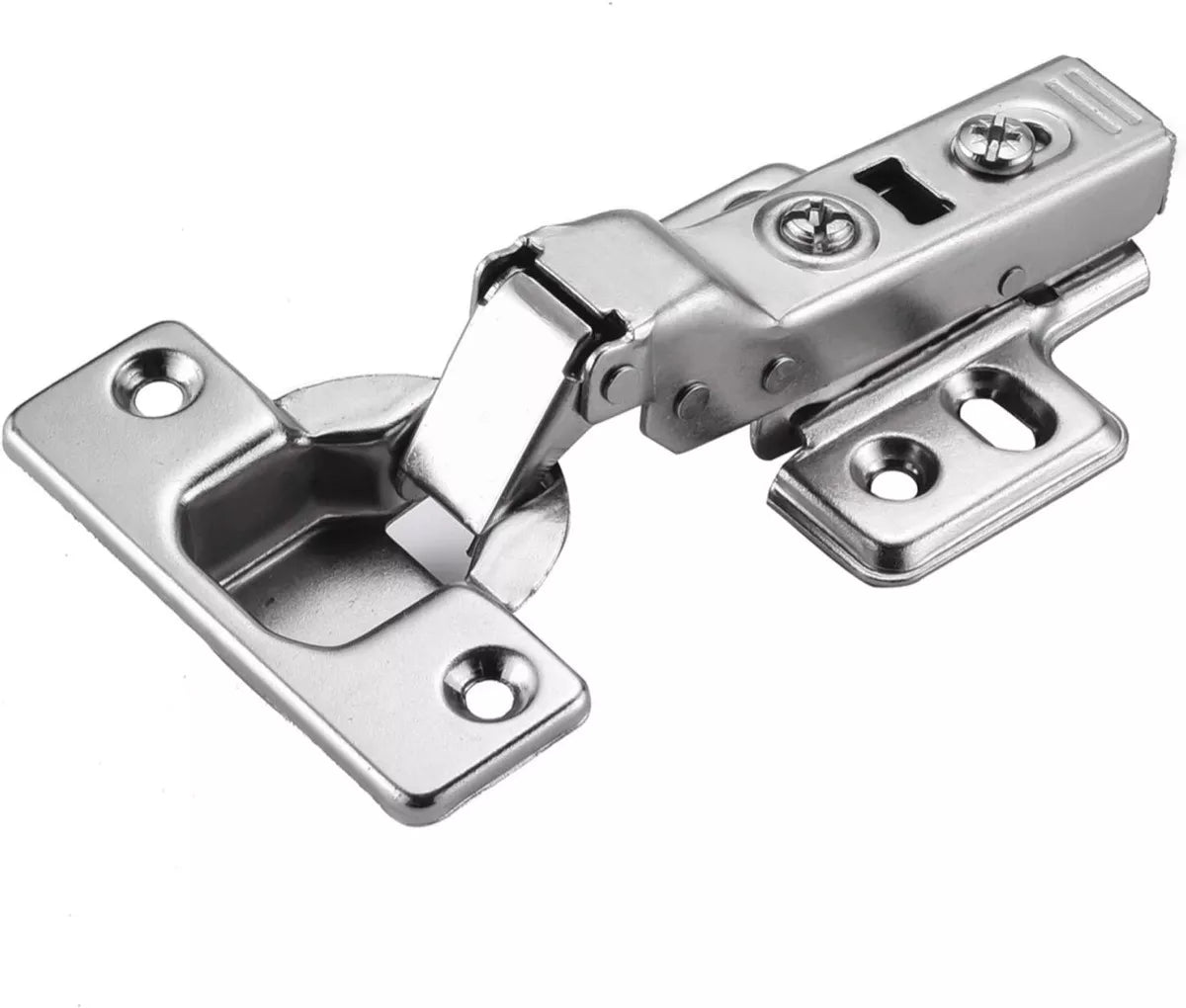 Bisagra Bidimensional 40 mm Cobertura Semi Curva/Media 4 Perforaciones