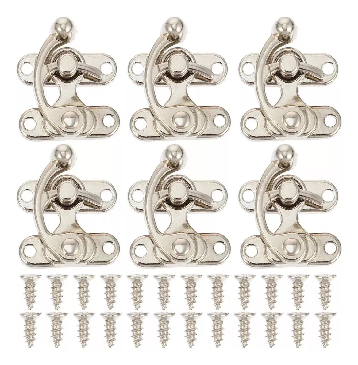 Aldaba Serie 50 Zamak Níquel Satinado Con Tornillos