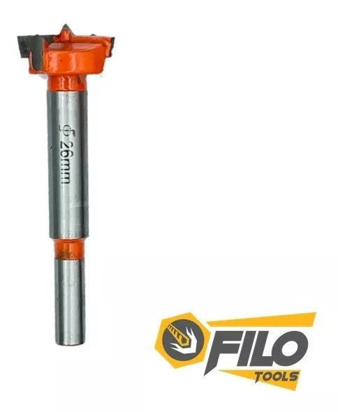Broca Tipo Forstner Para Madera 26 mm Carburo De Tungsteno