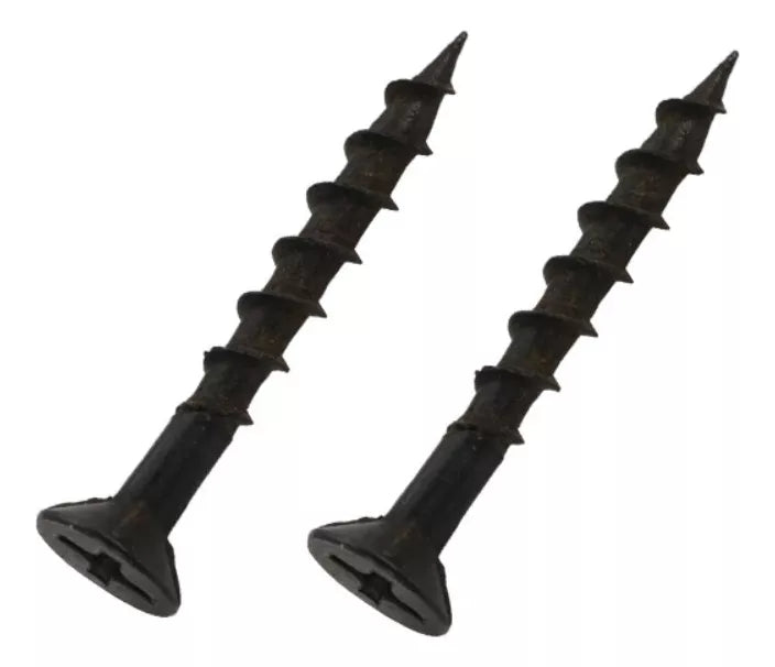 Tornillo Para Madera Aglomerado Negro 12x1 1/2'' Cruz Plana
