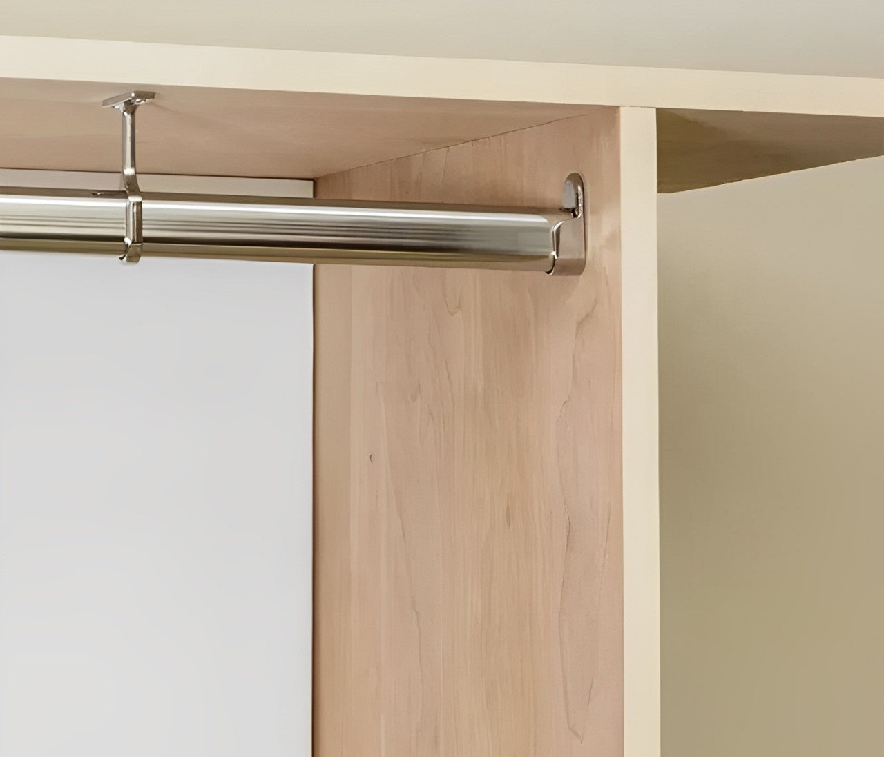Soporte Central Zamak Tubo Ovalado Para Closet