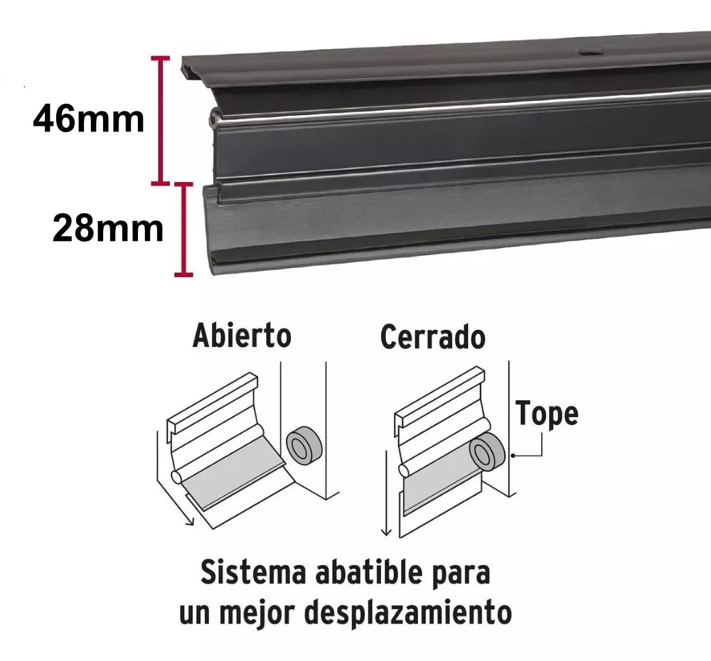 Guardapolvo Sellapolvo Automático Color Negro Mate Goma PVC