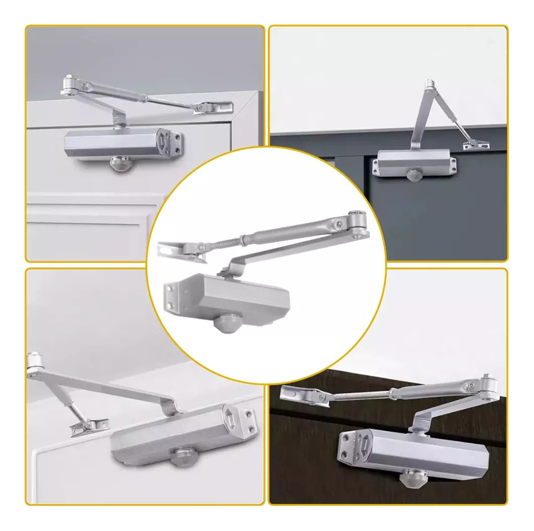 Cierrapuertas Hidráulico 2 Válvulas Dexter Aluminio Natural