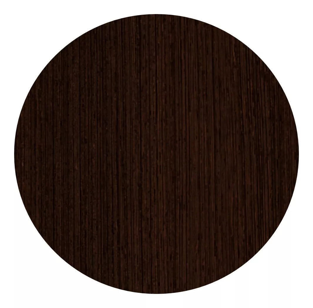Repisa Estantería Melamina Wengue 60x20 cm Soporte Negro Minimalista Moderna