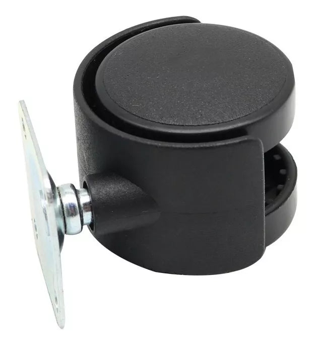 Rodaja Giratoria Nylon Tipo Yoyo Con Placa y Freno 4 Piezas