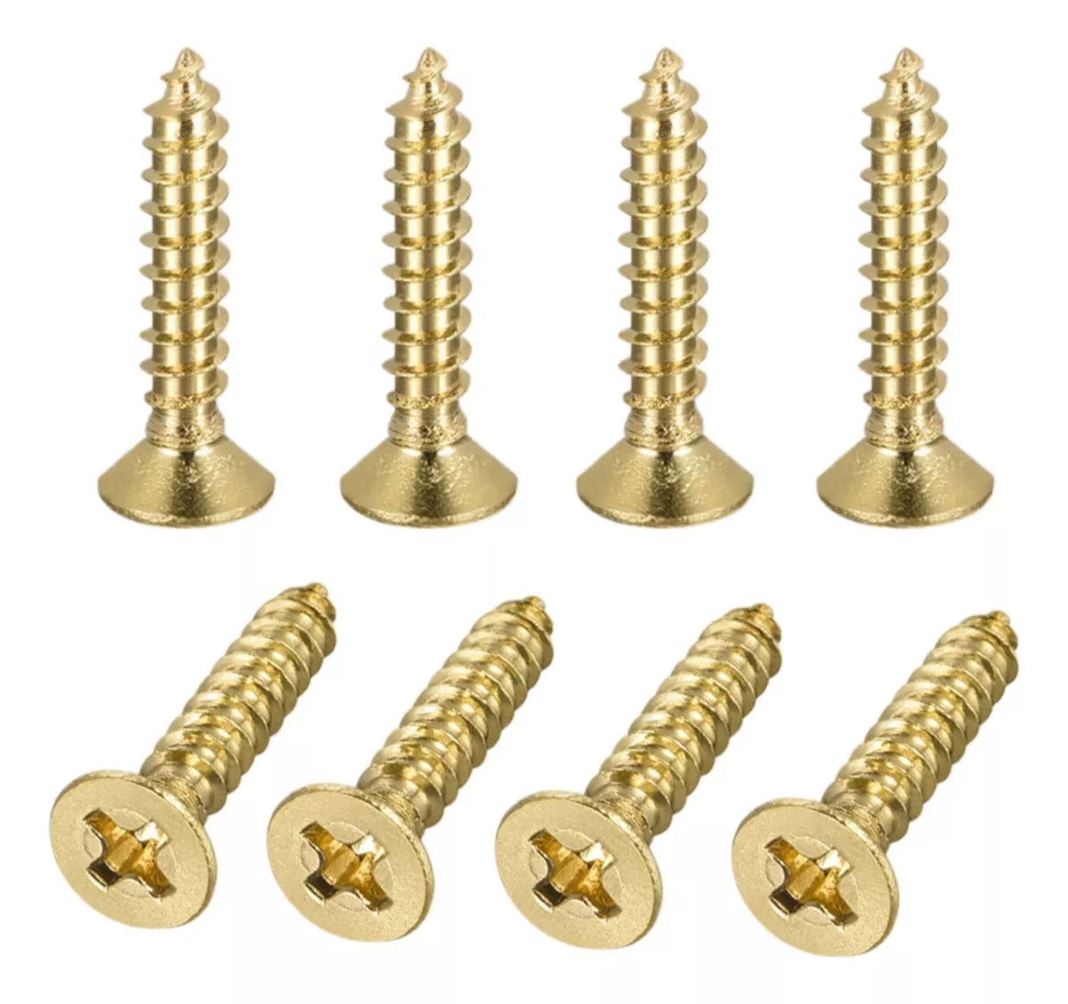 Tornillo Latonado Cabeza Phillips Cruz Plana Para Madera Aglomerado