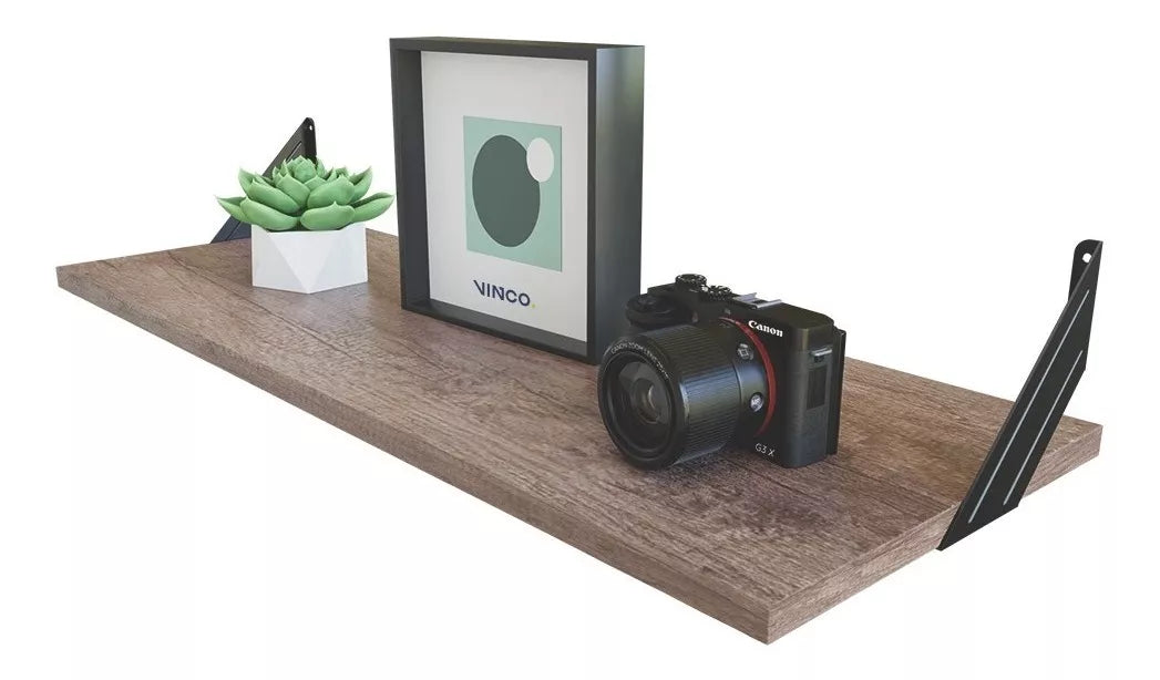 Repisa Estantería Melamina Nebraska 80x30 cm Ménsula Minimalista Moderna