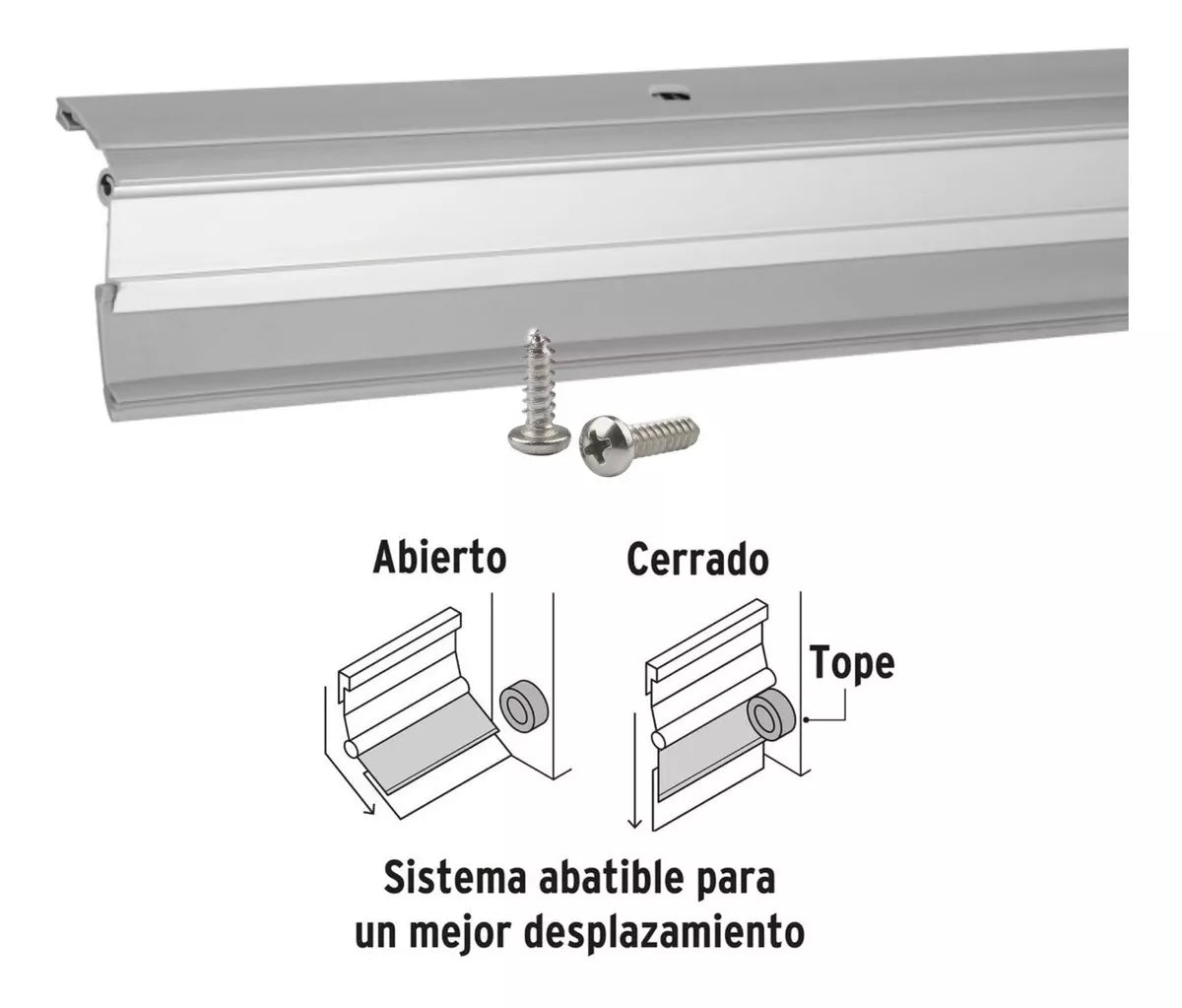 Guardapolvo Sellapolvo Automático Color Aluminio Natural Goma PVC