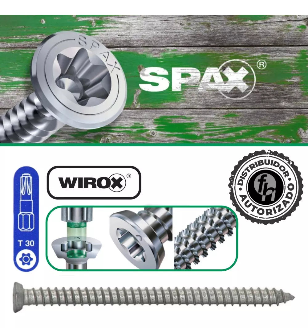 Tornillos Spax R-A Concreto 7.5x100 mm No Necesita Taquete