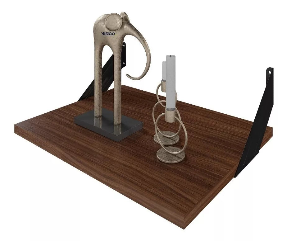 Repisa Estantería Melamina Nogal 40x30 cm Soporte Minimalista Moderna