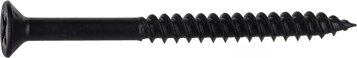 Tornillo Para Madera Aglomerado Negro 12x2 1/2'' Cruz Plana